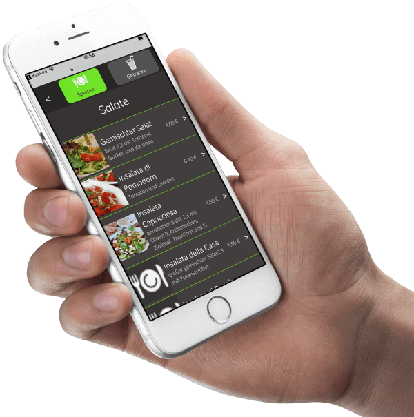 Order spisen with your smartphone